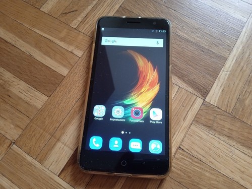 Smartphone zte argento - v7,